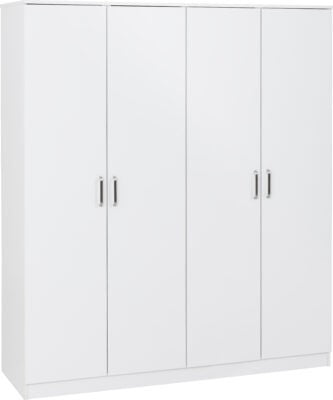 Dakota 4 Door Wardrobe – Extra Large Bedroom Storage