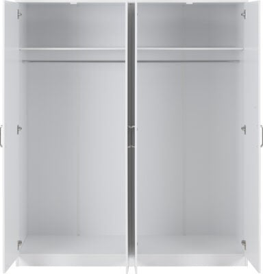 Dakota 4 Door Wardrobe – Extra Large Bedroom Storage