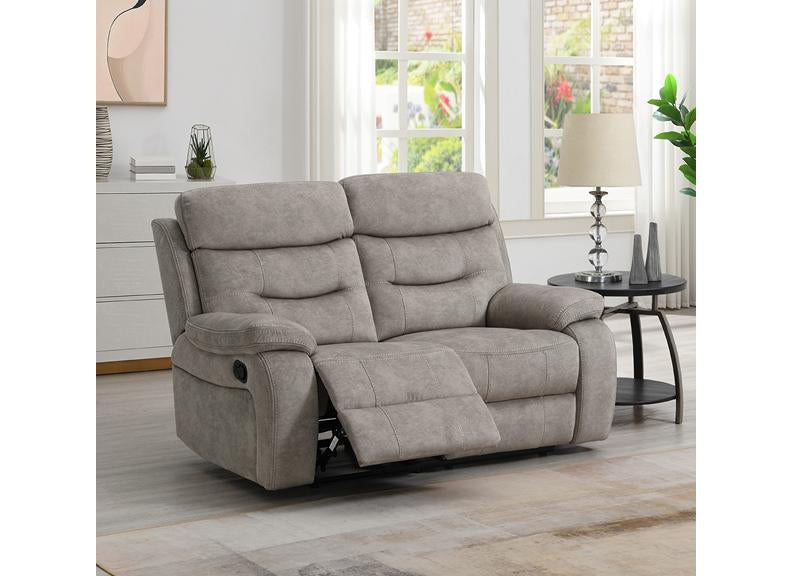 Donnybrook Cream Fabric Reclining 2 Seat Sofa