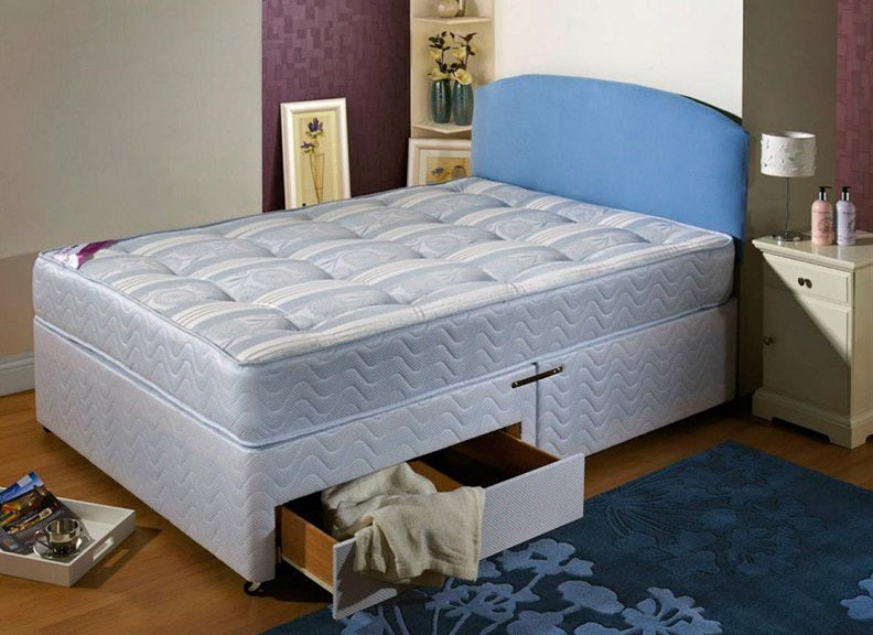 Durabeds 26 Inch Naples Headboard - Single Panel Fabric Design With Arched Top