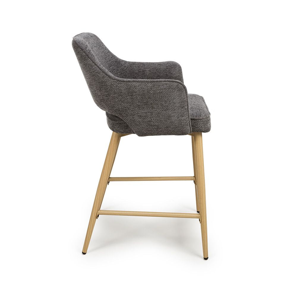 Eden Counter Chair - Set of 2 - Grey - Image 3
