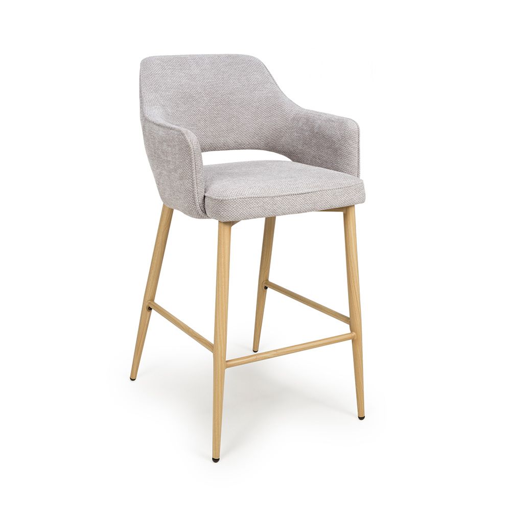 Eden Bar Chair - Set of 2 - Pewter - Image 2
