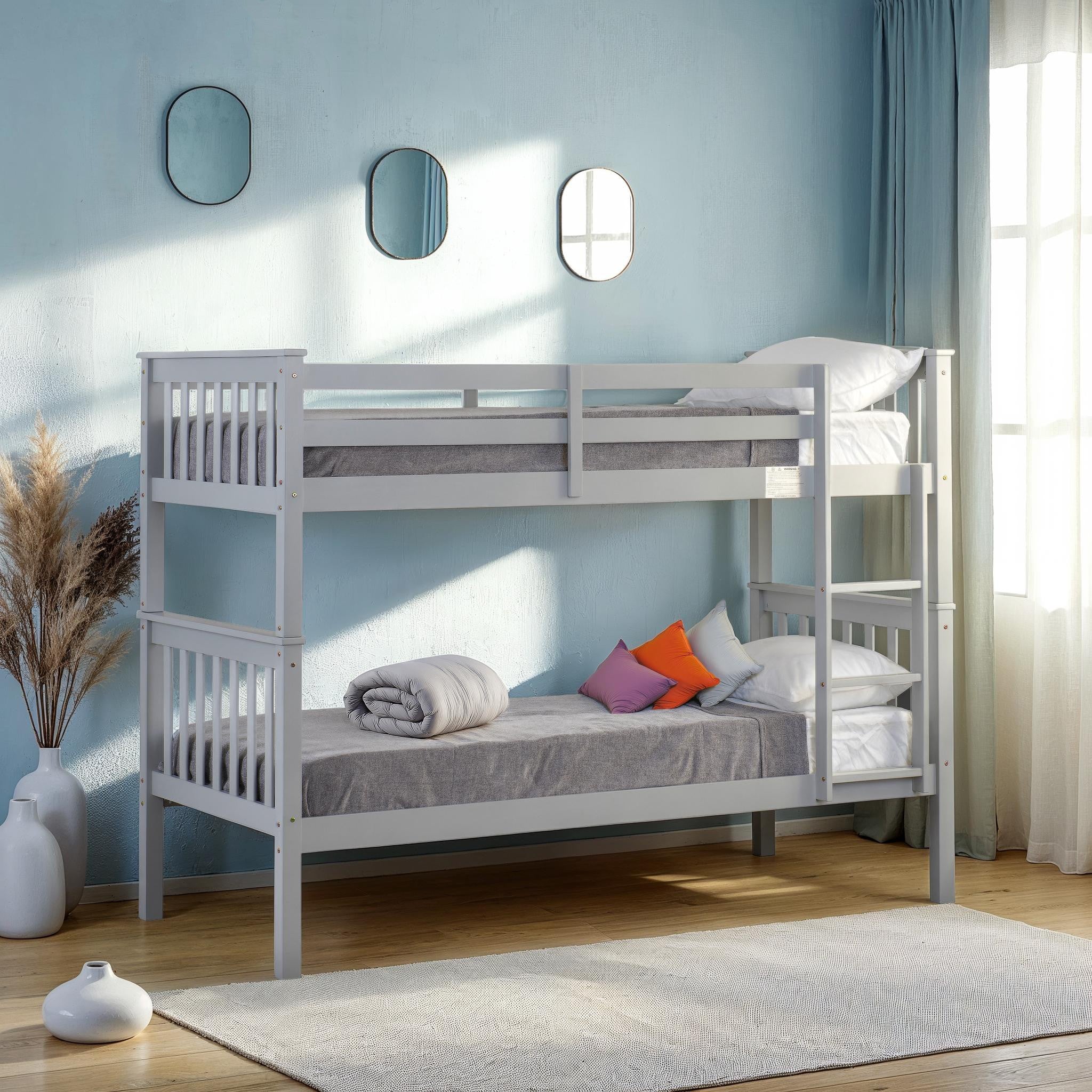 Erin 3' Bunk Bed – Light Grey