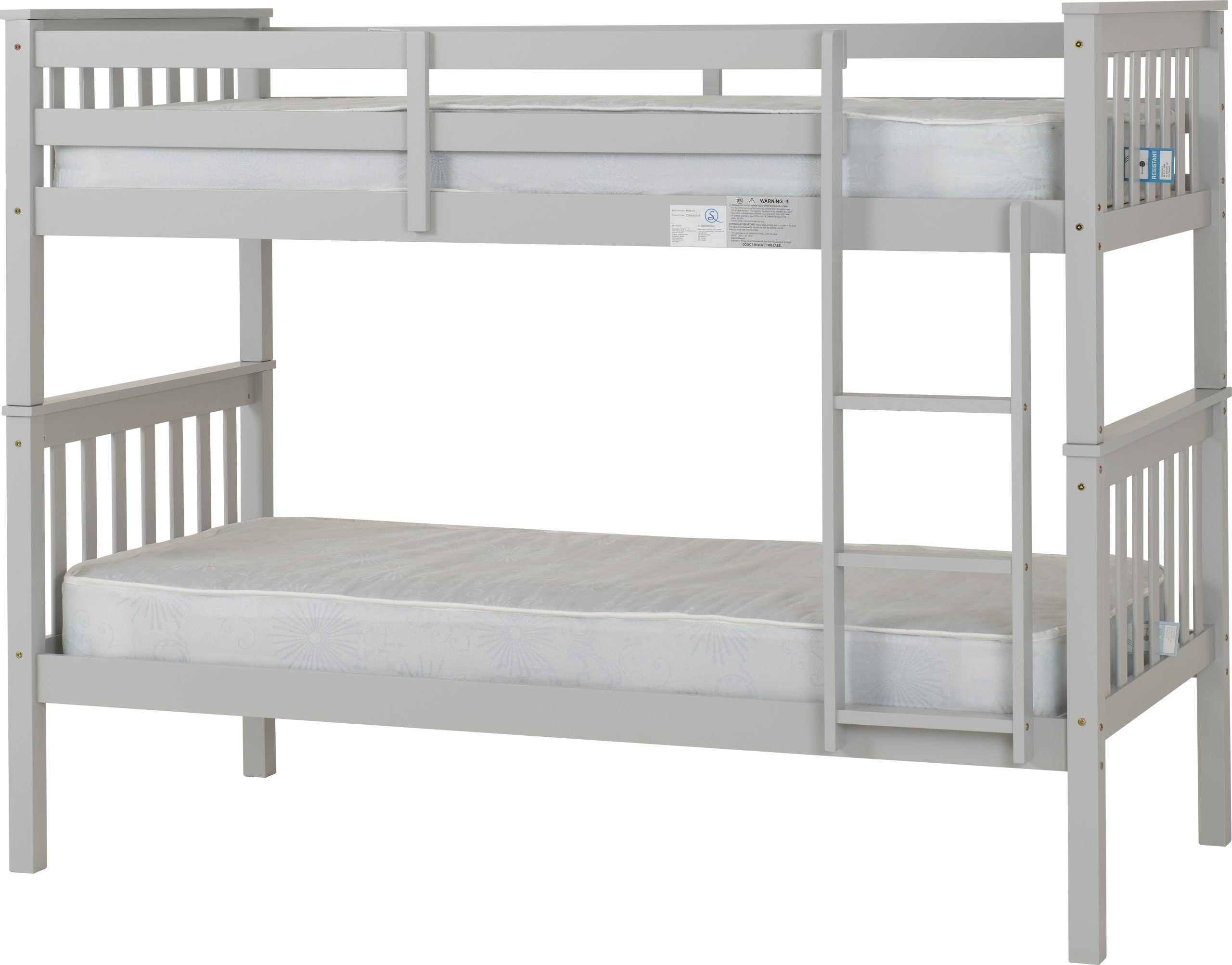 Erin 3' Bunk Bed – Light Grey