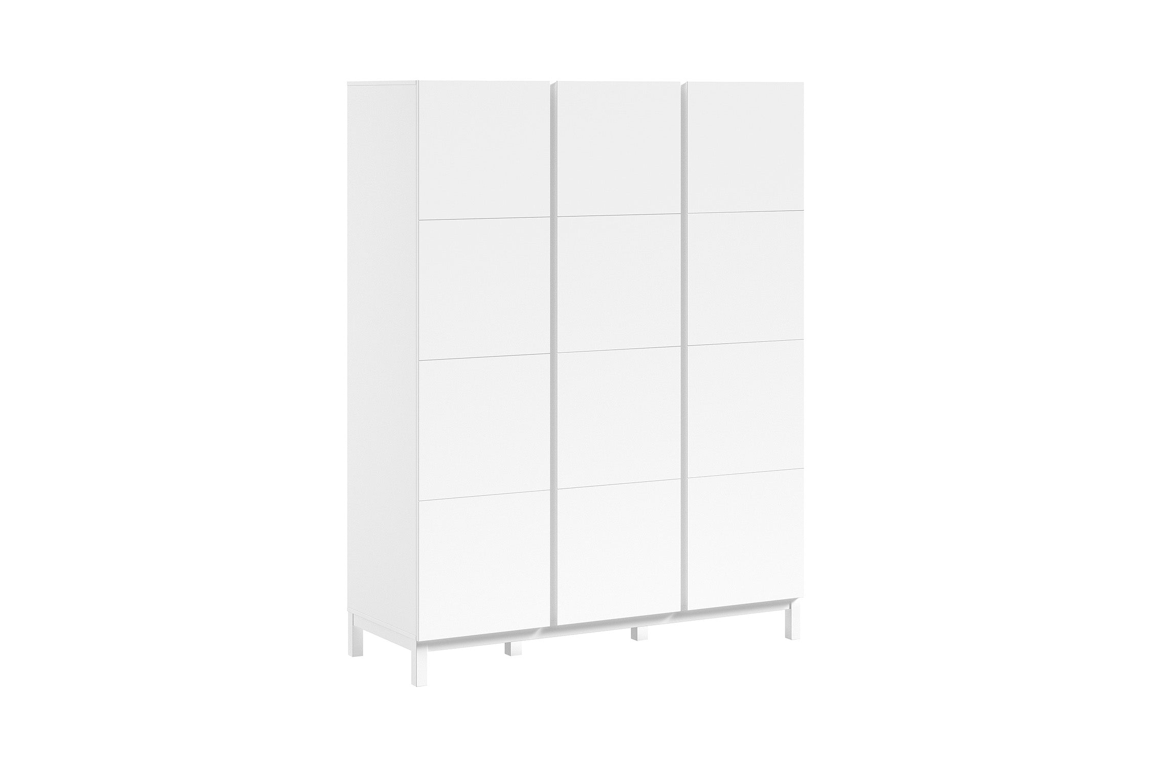 Eva 3 Door Wardrobe White