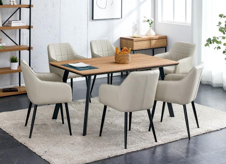 Erik Oak Rectangular Dining Set