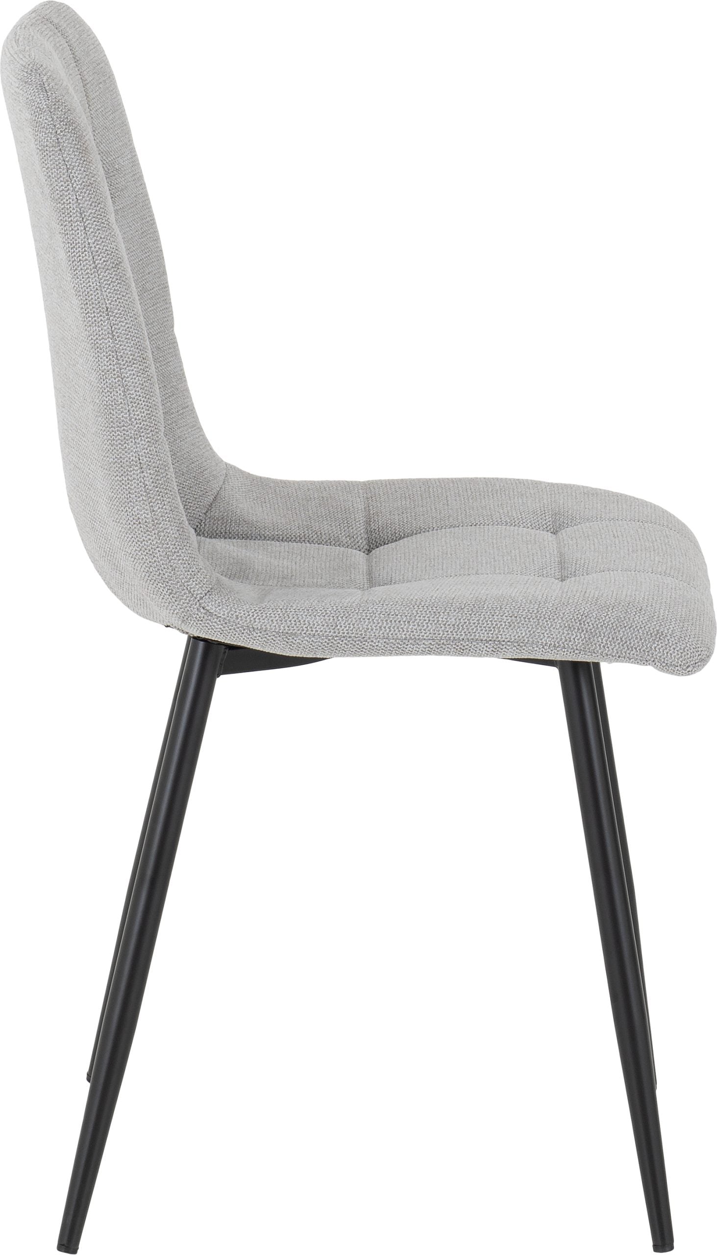 Fenton Dining Chair – Light Grey Fabric with Ergonomic Backrest (X2 PER BOX)