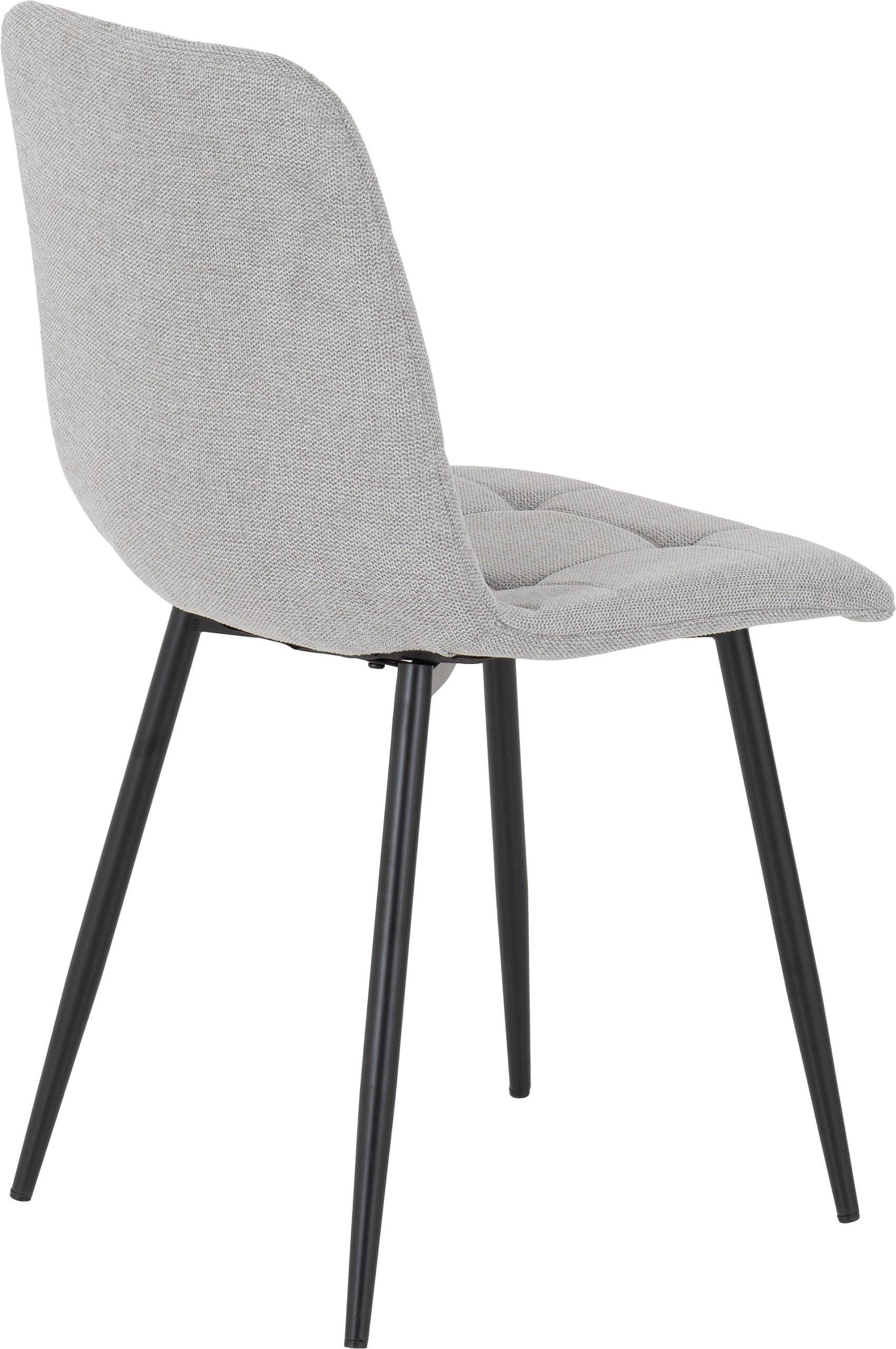 Fenton Dining Chair – Light Grey Fabric with Ergonomic Backrest (X2 PER BOX)
