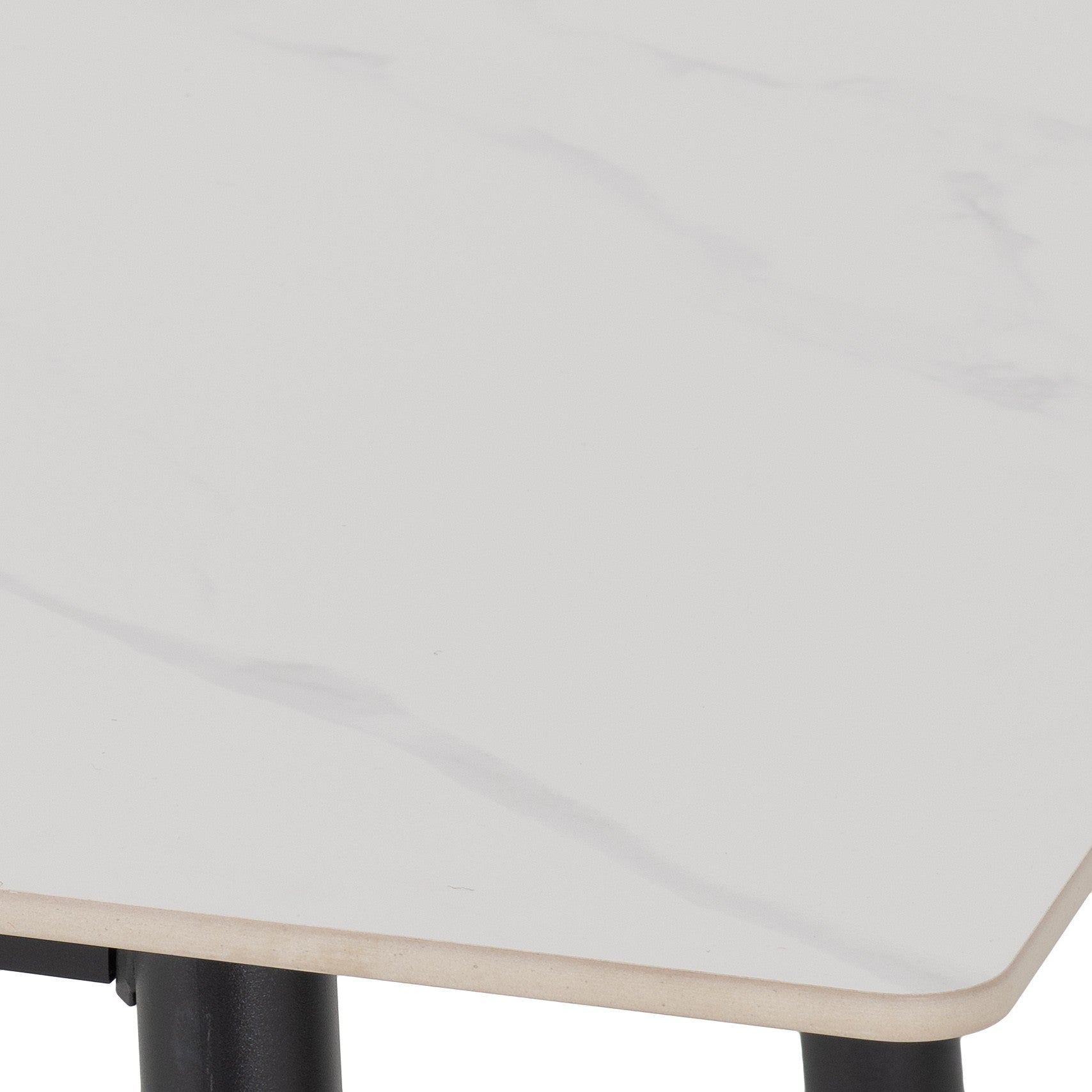 FENTON DINING TABLE - WHITE MARBLE STONE EFFECT