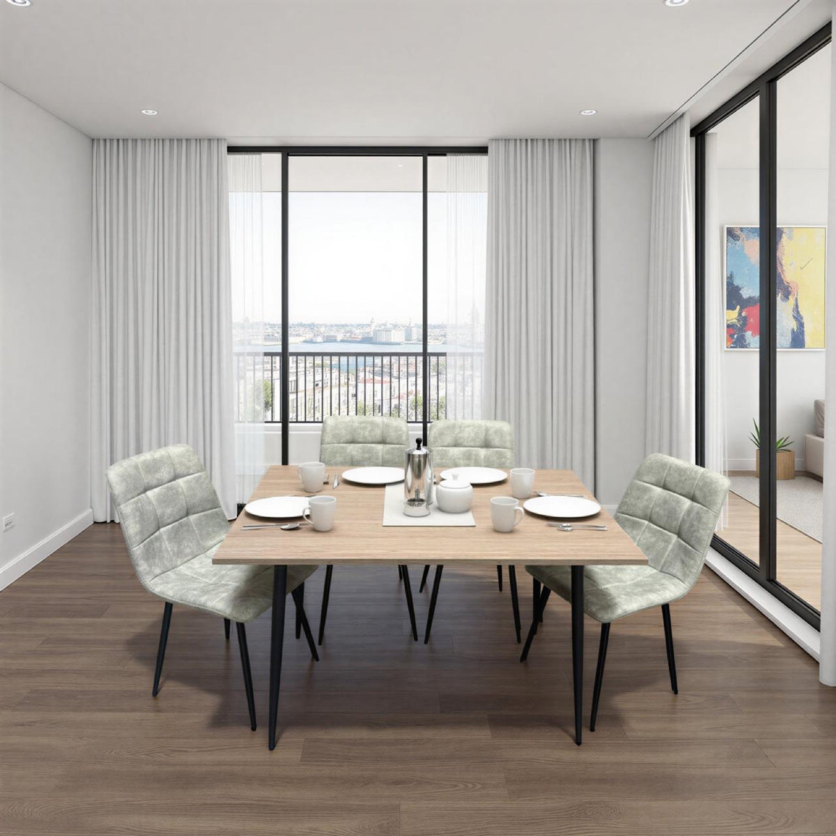Franko 1.2 MetreTable Grey Oak
