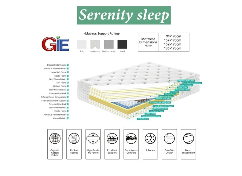 Serenity G09 4 ft6 Luxury Mattress
