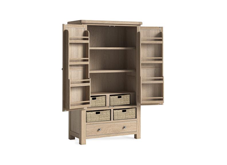 Normandy Larder Unit | Whitewashed Oak Finish