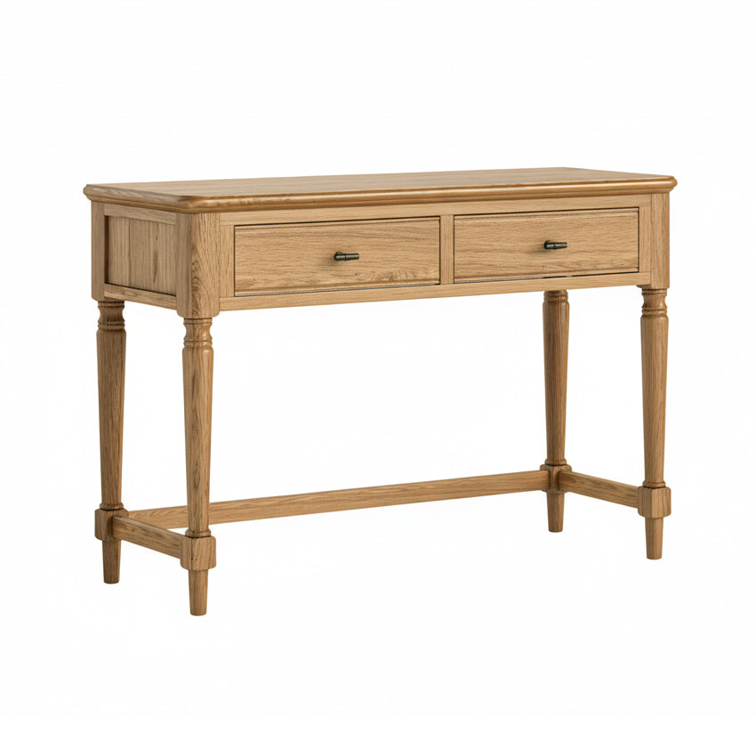 Verona Dressing Table – Solid Oak with Warm Wax Finish