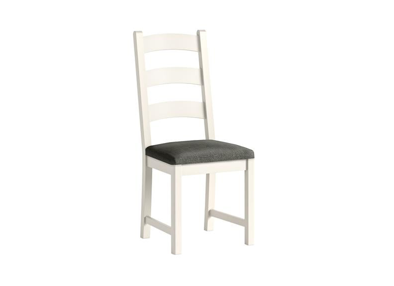 Windsor Dining Chair In Coconut White Frames & Oak Tops – Rustic Country Style Furniture (GLH)
