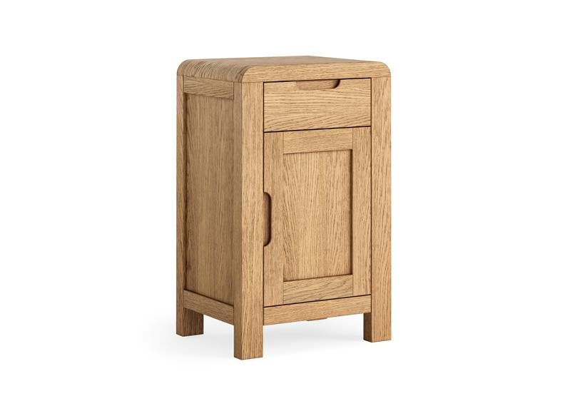 Thurlstone Single Cupboard – From Oak & Oak Veneers | Modern Small Storage Unit