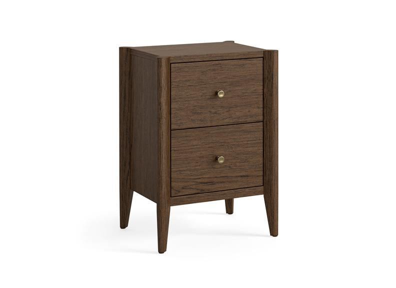 Paris Brown Bedside with Tapered Legs – Stylish Modern Bedroom Furniture