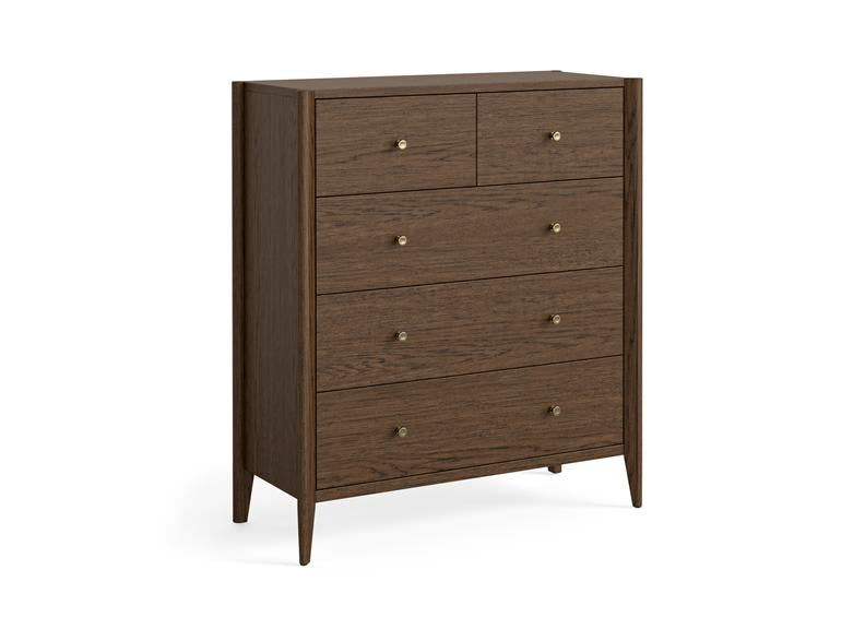 Paris Brown 2+3 Drawer Chest Of Drawers – Stylish Modern Bedroom Furniture