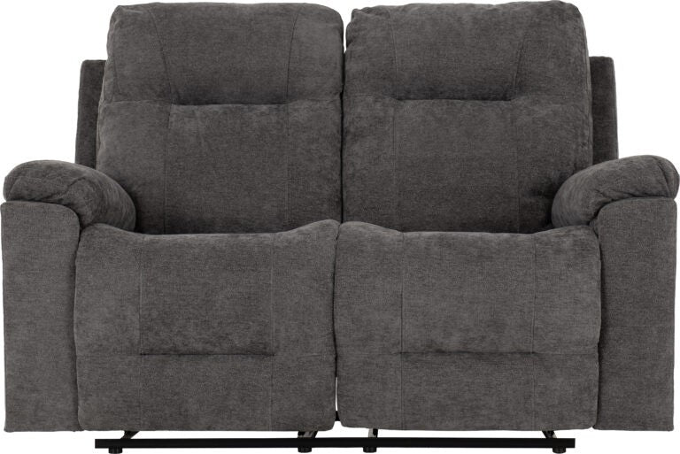 Guildford 2 Seater Recliner Sofa Grey Fabric - image 3