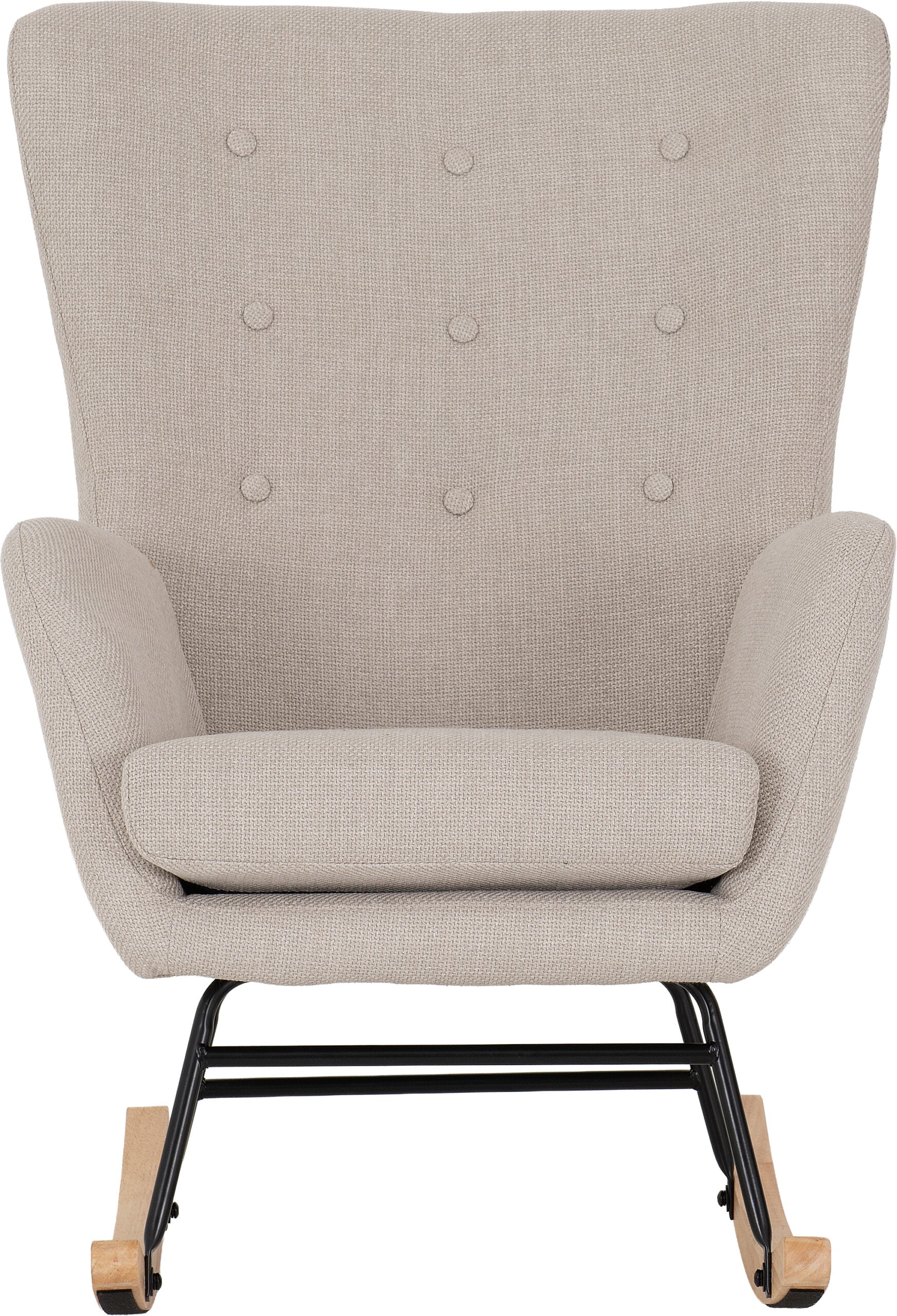 Hayden Rocking Chair Beige Fabric