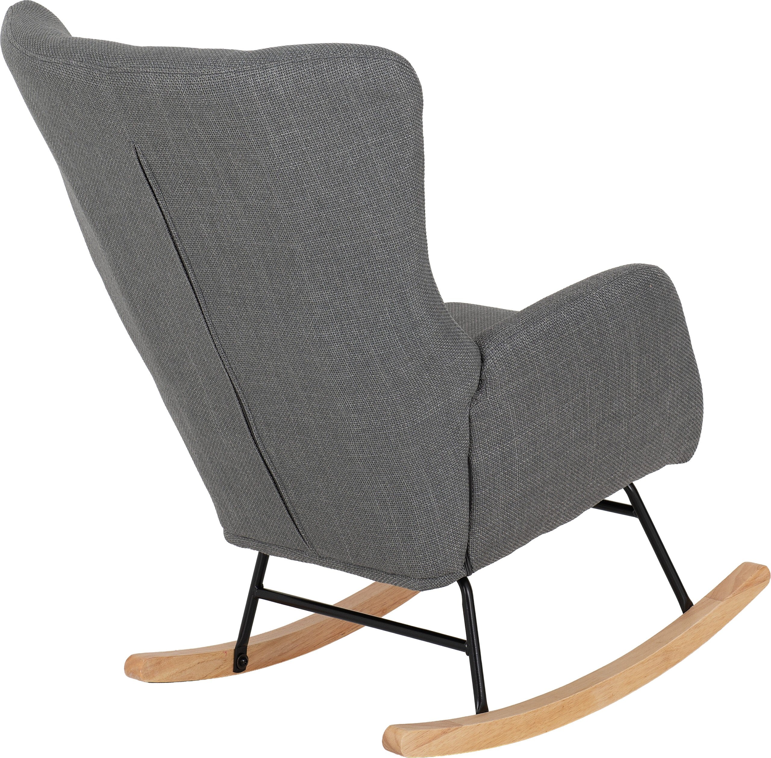Hayden Rocking Chair Dark Grey Fabric