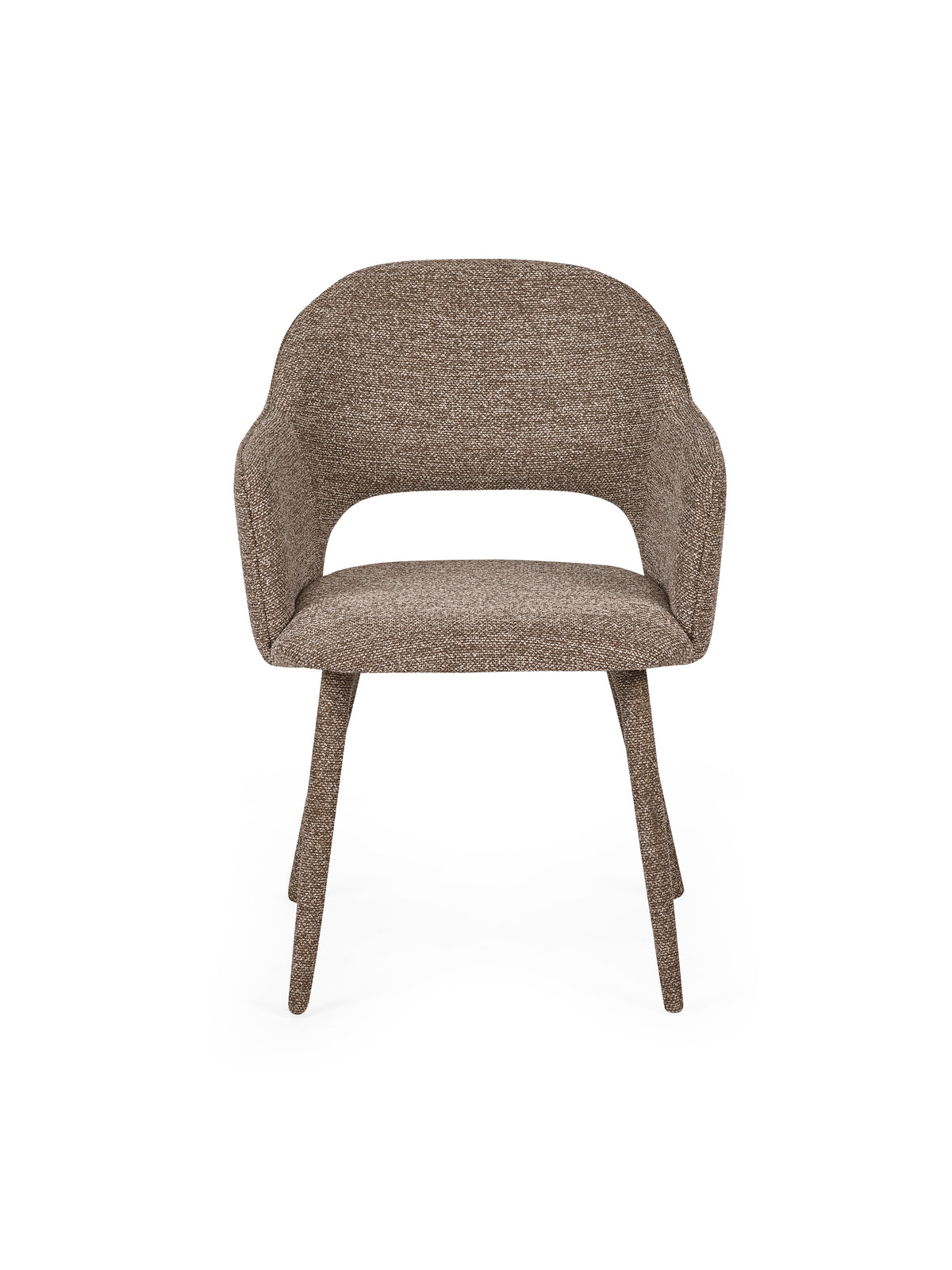 Hazel Upholstered Dining Chairs (Set of 2) - Taupe Textured Fabric