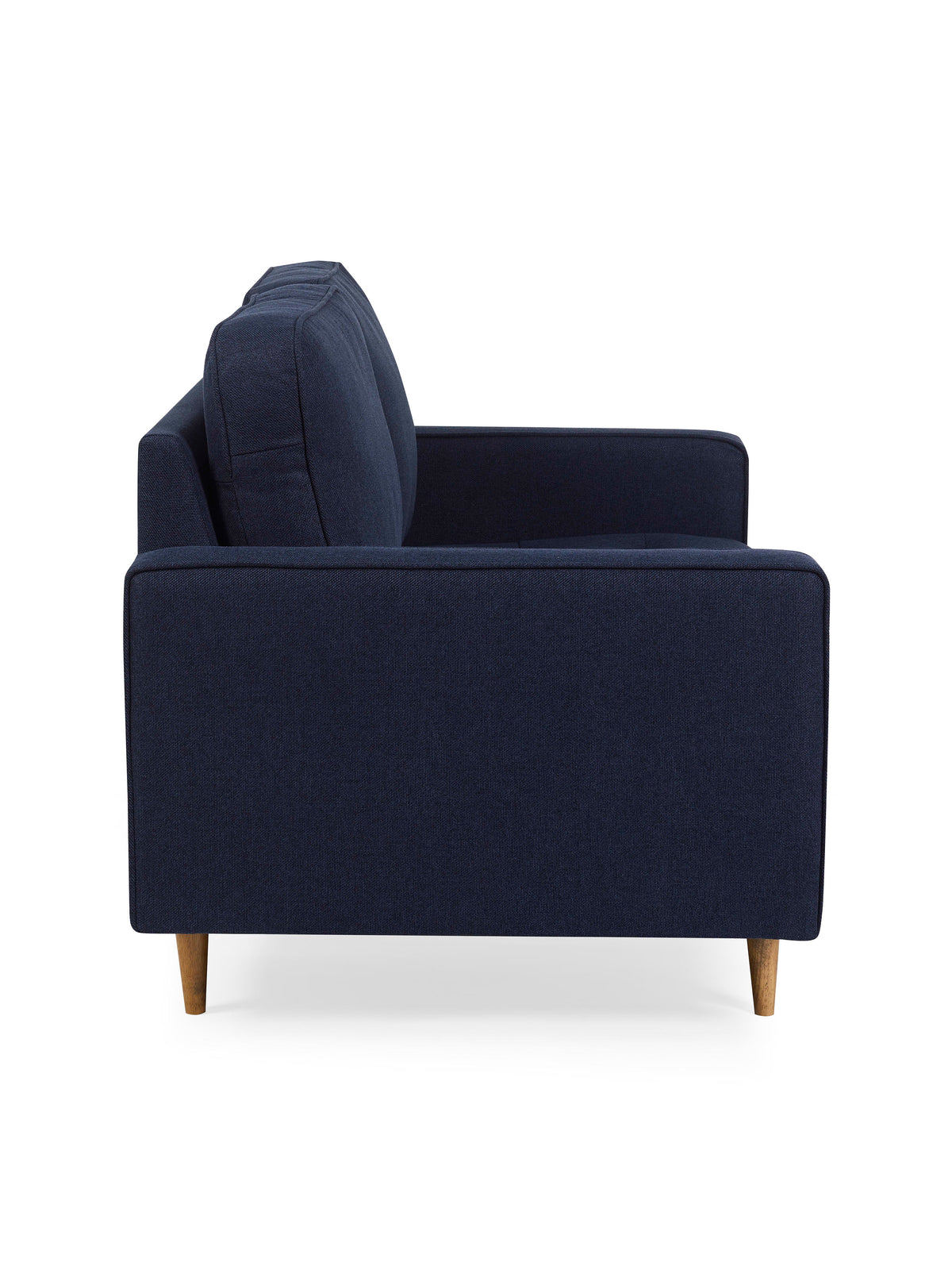 Henrietta Deep Blue Linen Upholstered 2 Seater Sofa