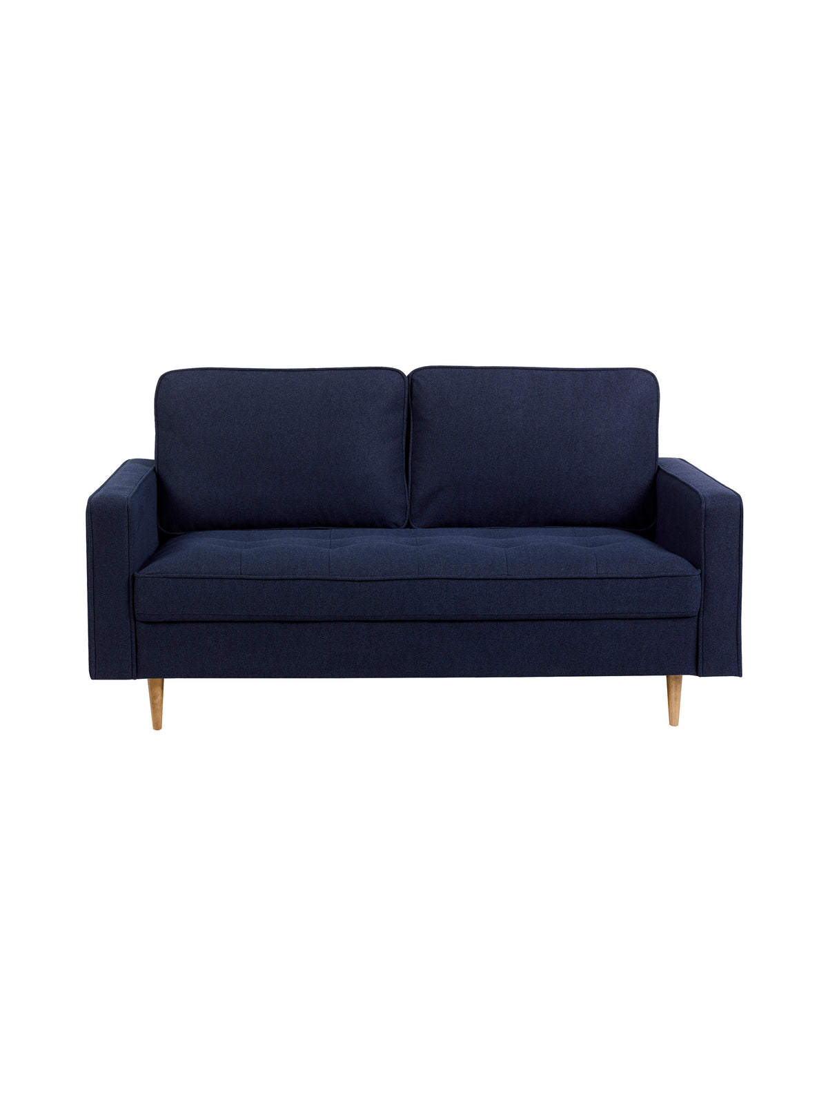 Henrietta Deep Blue Linen Upholstered 3 Seater Sofa