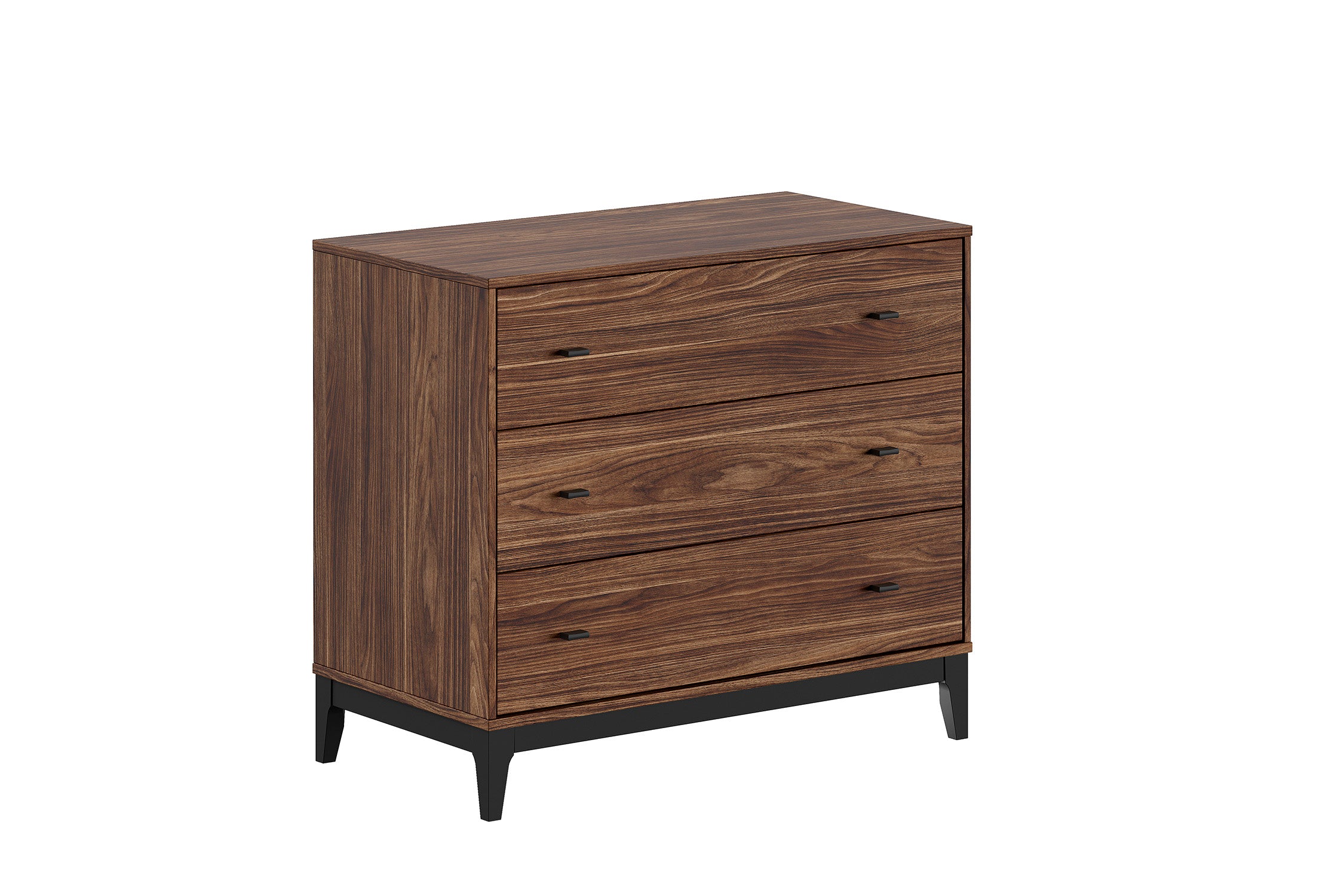 Ilyas Chest Of 3 Drawers Walnut