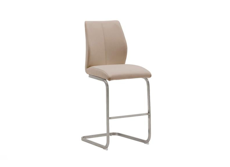 Set Or Two Irma Counter Stools - Brushed Metal Frame