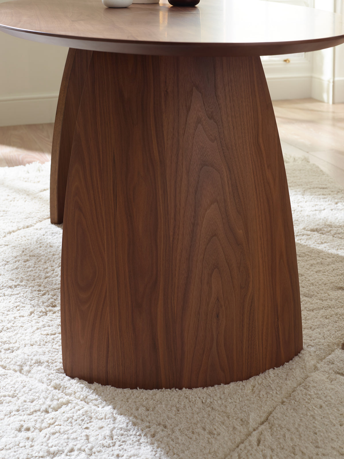 Julius Oval 4-6 Seater Dining Table - Walnut Effect