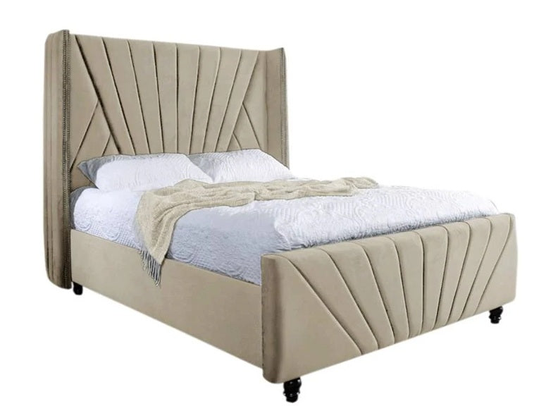 King David Upholstered Bed - c/o