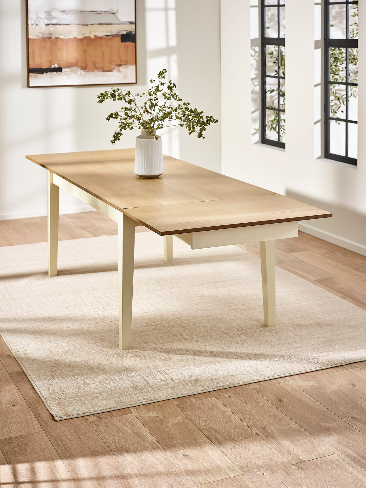 Larissa Natural Oak Effect 173-251cm Extending Dining Table