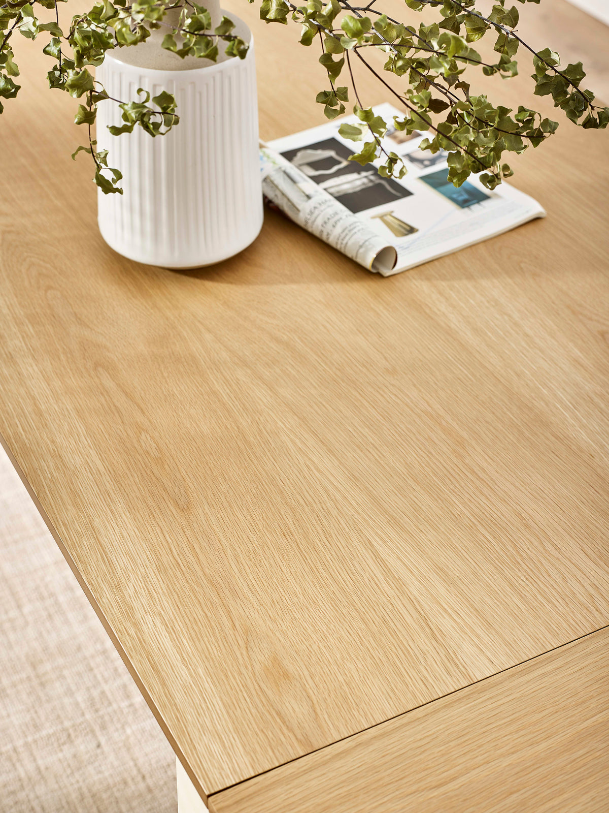 Larissa Natural Oak Effect 173-251cm Extending Dining Table