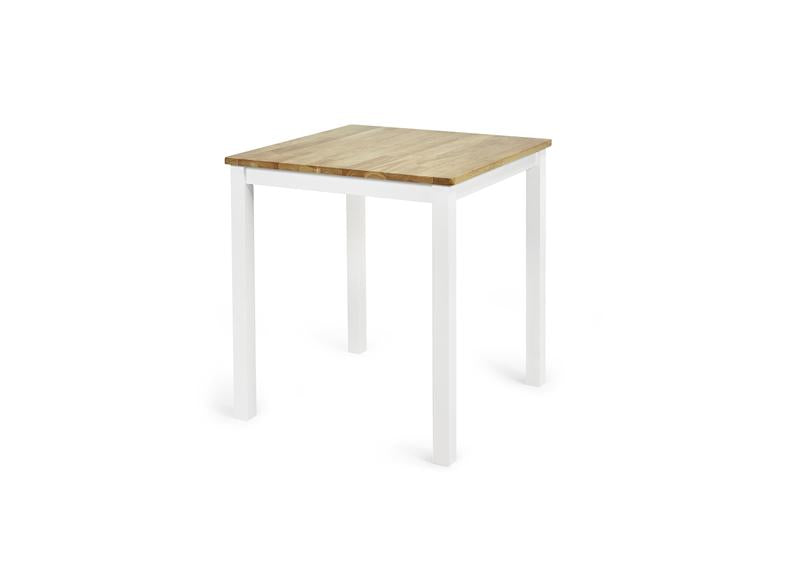 Linwood Compact Dining Table – White Lacquered with Oak Top (Pre-Order 114 cm Rectangular)
