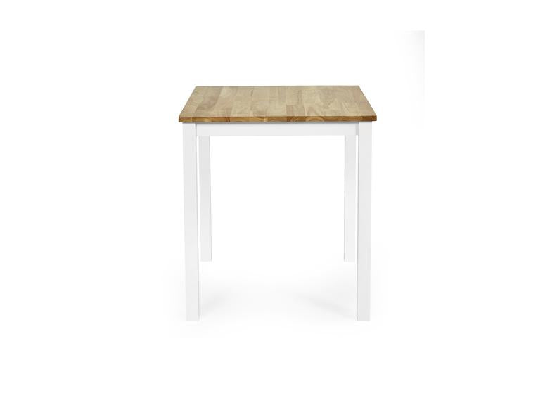 Linwood Compact Dining Table – White Lacquered with Oak Top (Pre-Order 114 cm Rectangular)