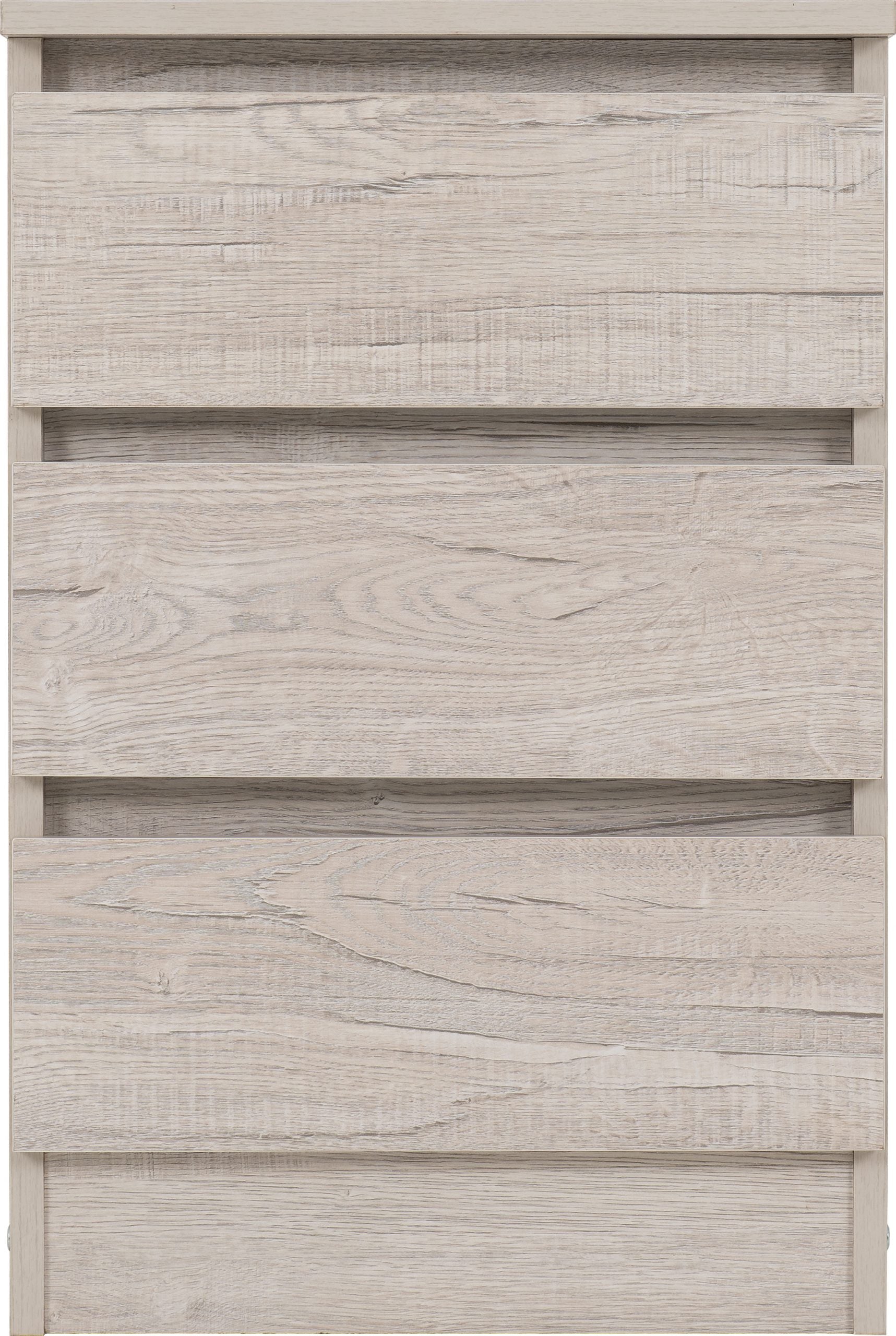 Malvern 3 Drawer Bedside Urban Snow