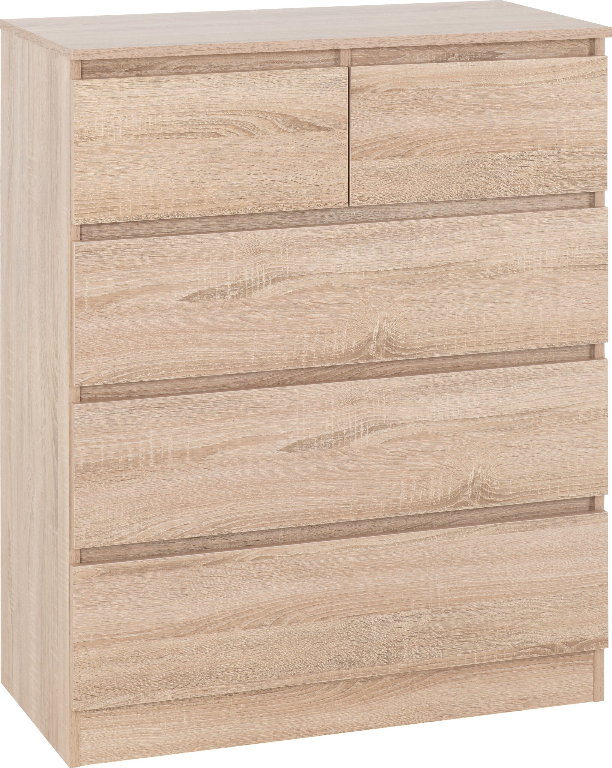 Malvern 3+2 Drawer Chest Sonoma Oak Effect