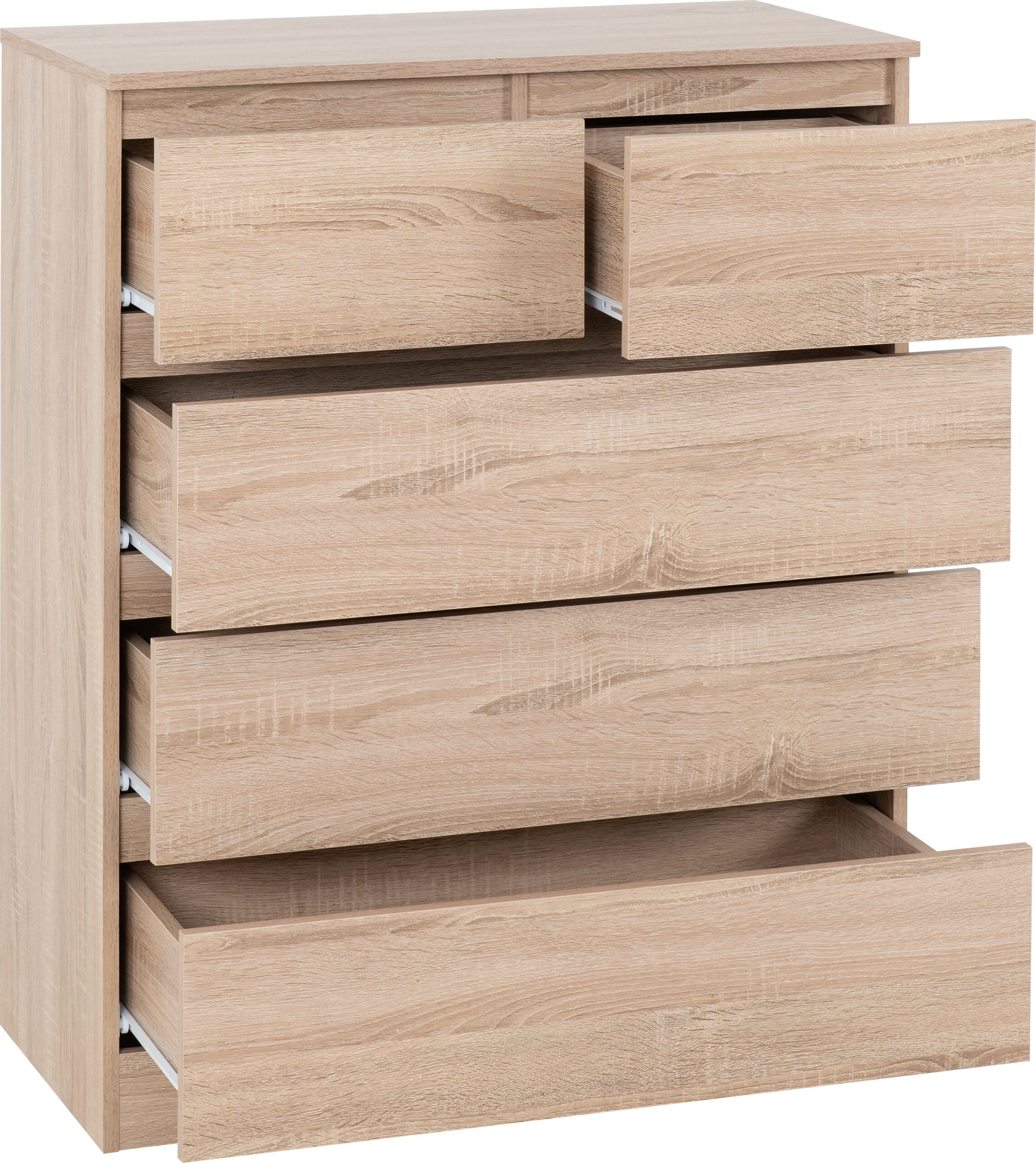 Malvern 3+2 Drawer Chest Sonoma Oak Effect