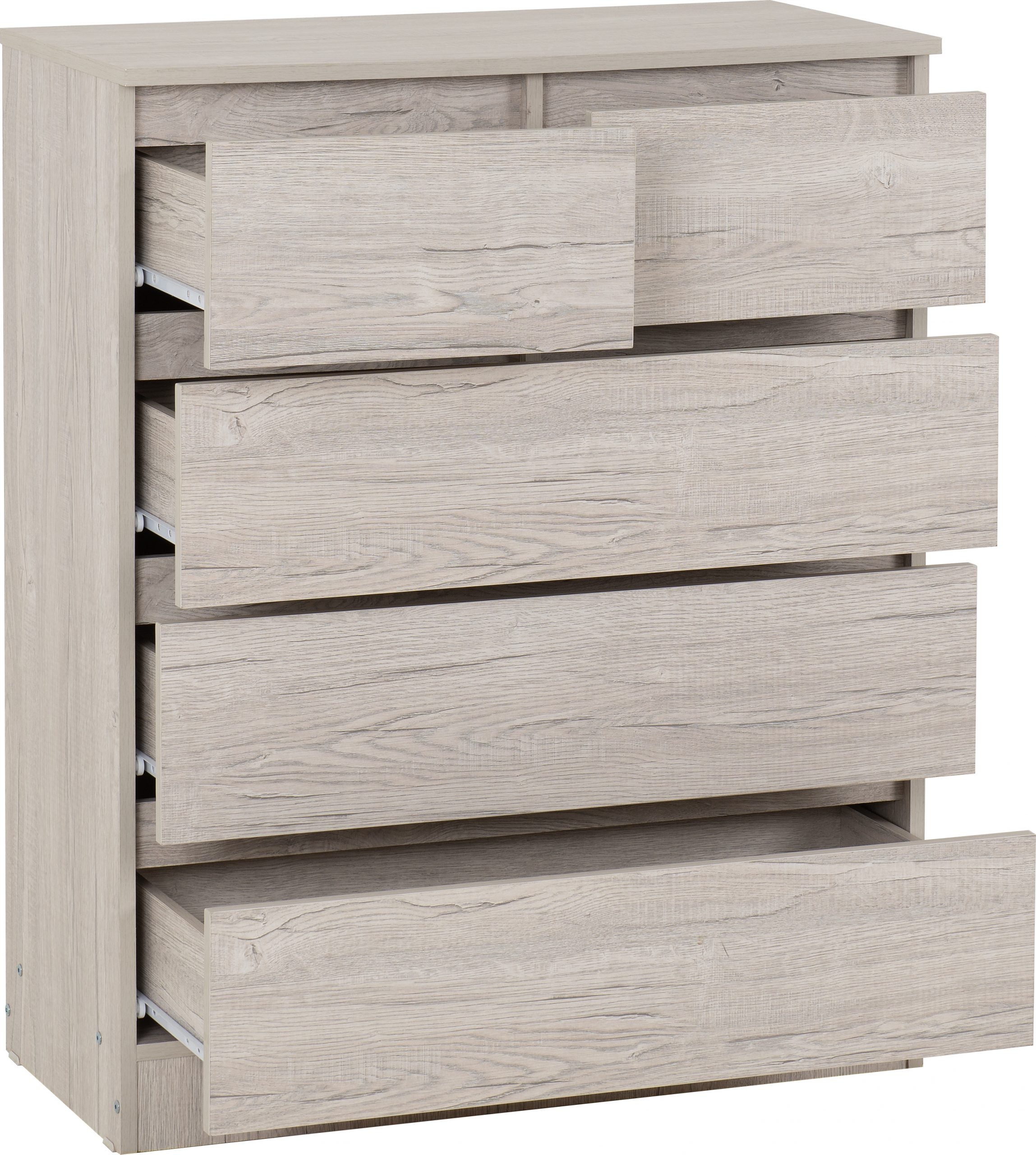 Malvern 3+2 Drawer Chest Urban Snow