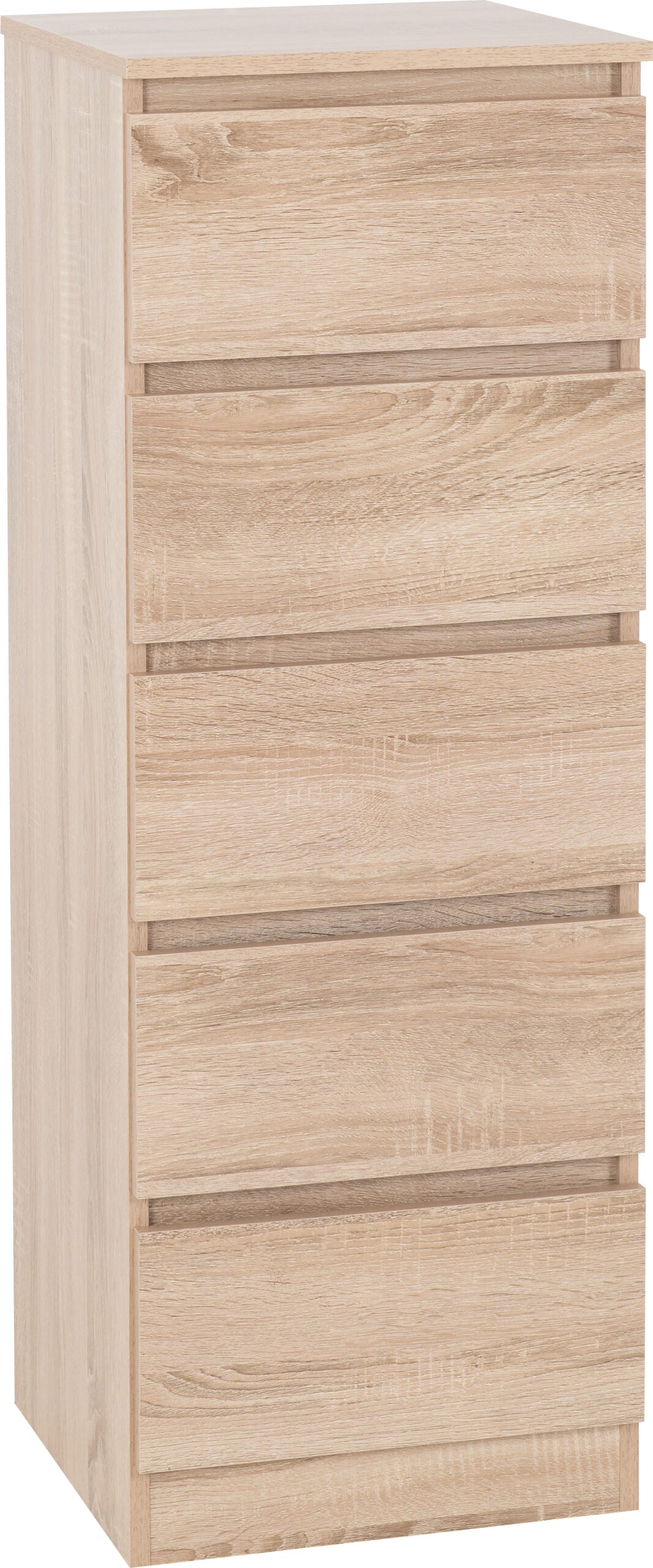 Malvern 5 Drawer Narrow Chest Sonoma Oak Effect