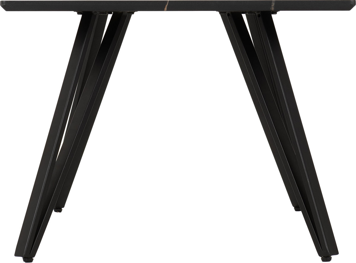 Marlow Coffee Table Black Marble Effect/Black