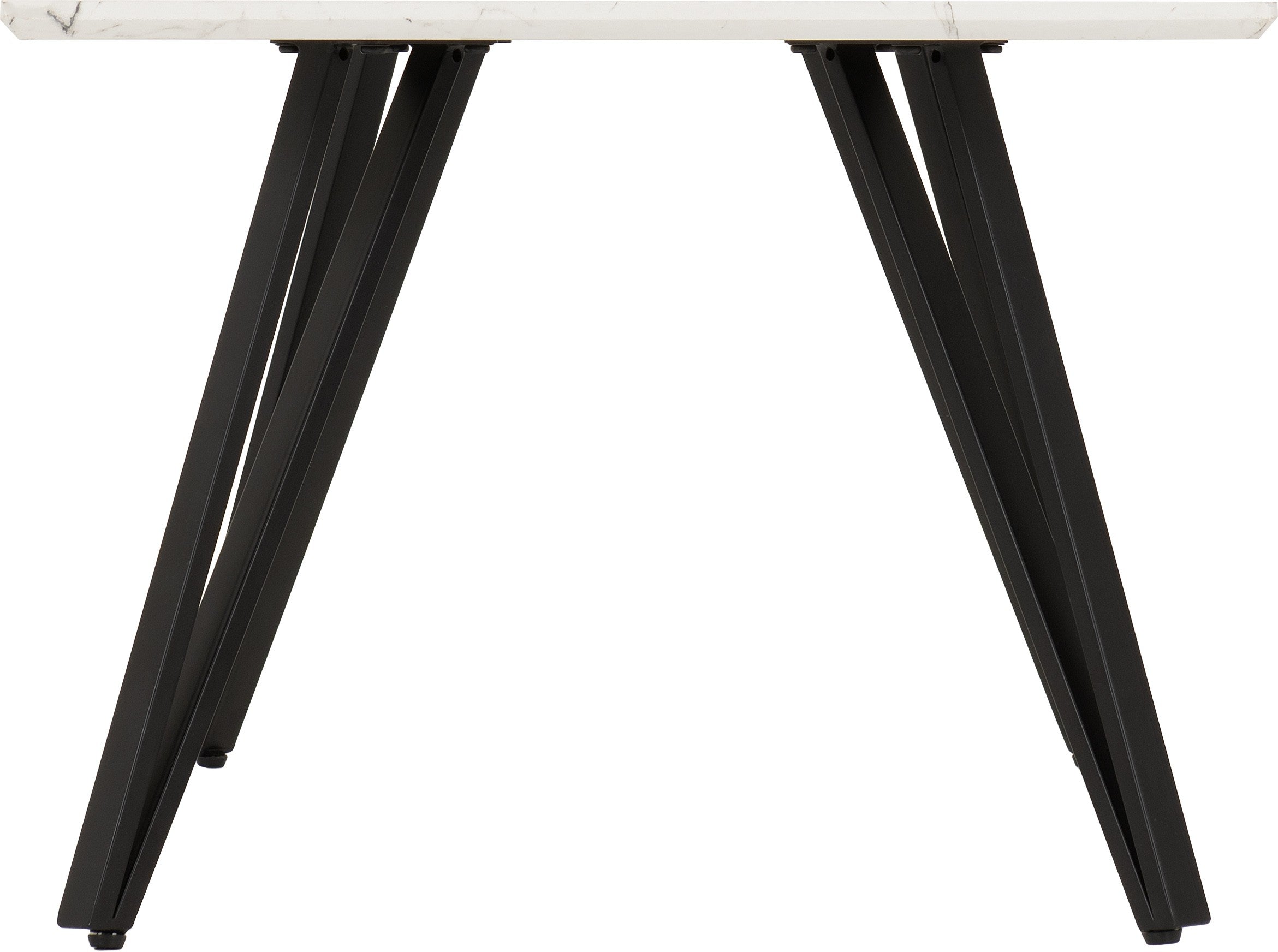 Marlow Coffee Table White Marble Effect/Black