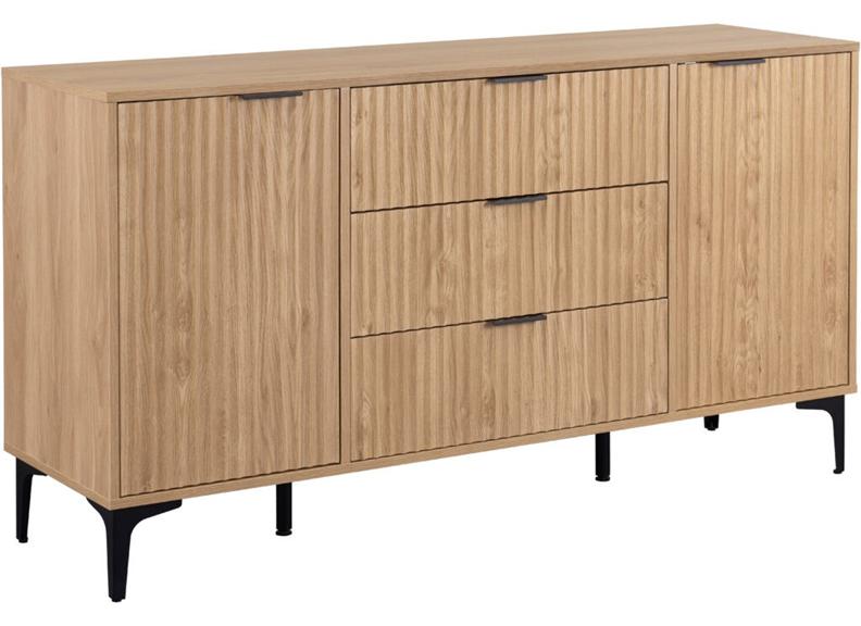Miami Oak Two Door Three Drawer Sideboard
