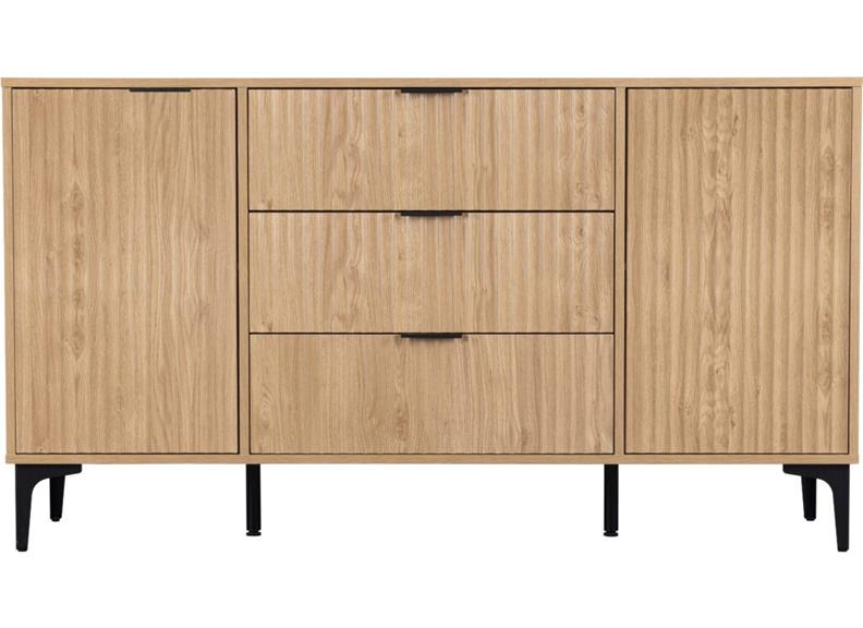 Miami Oak Two Door Three Drawer Sideboard