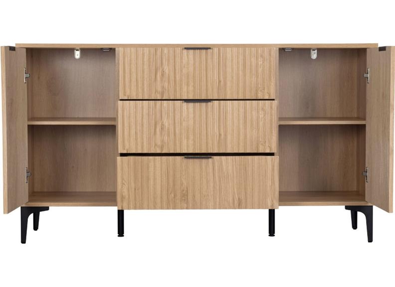 Miami Oak Two Door Three Drawer Sideboard