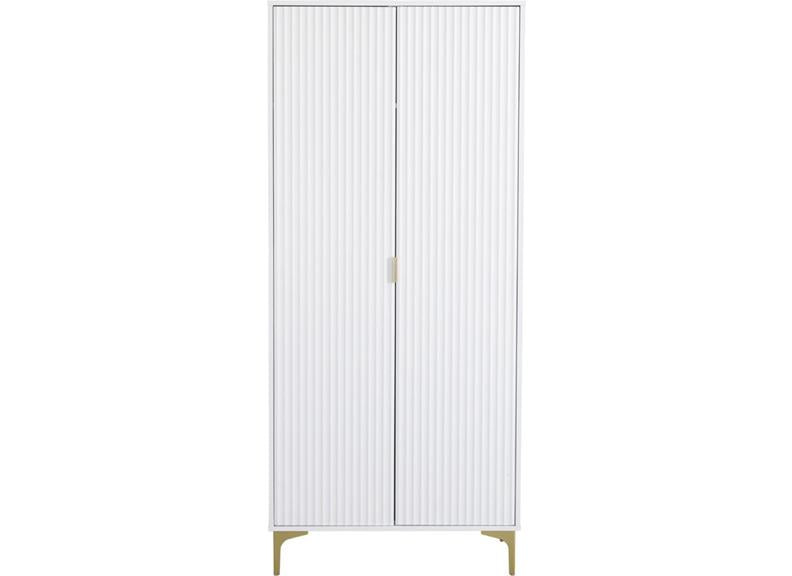 Miami White Two Door Wardrobe