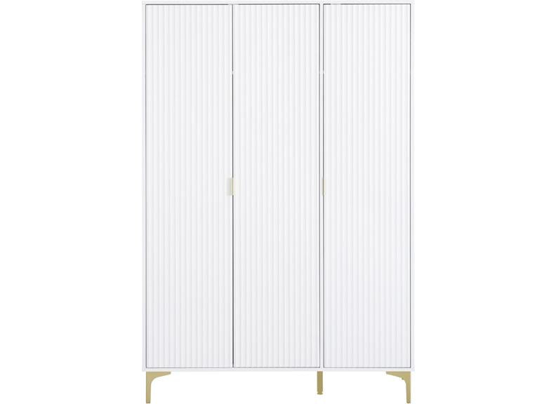 Miami White Three Door Wardrobe