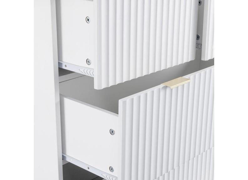 Miami White 2+3 Drawer Bedroom Chest