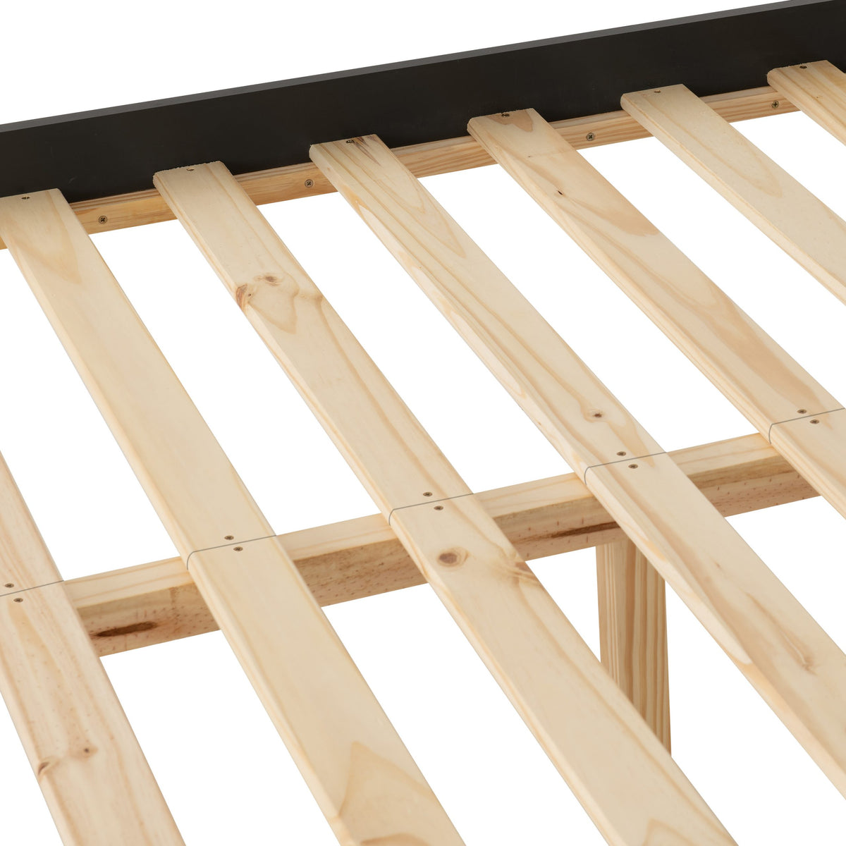 Monaco 4' Bed Low Foot End Dark Grey/Oak Effect
