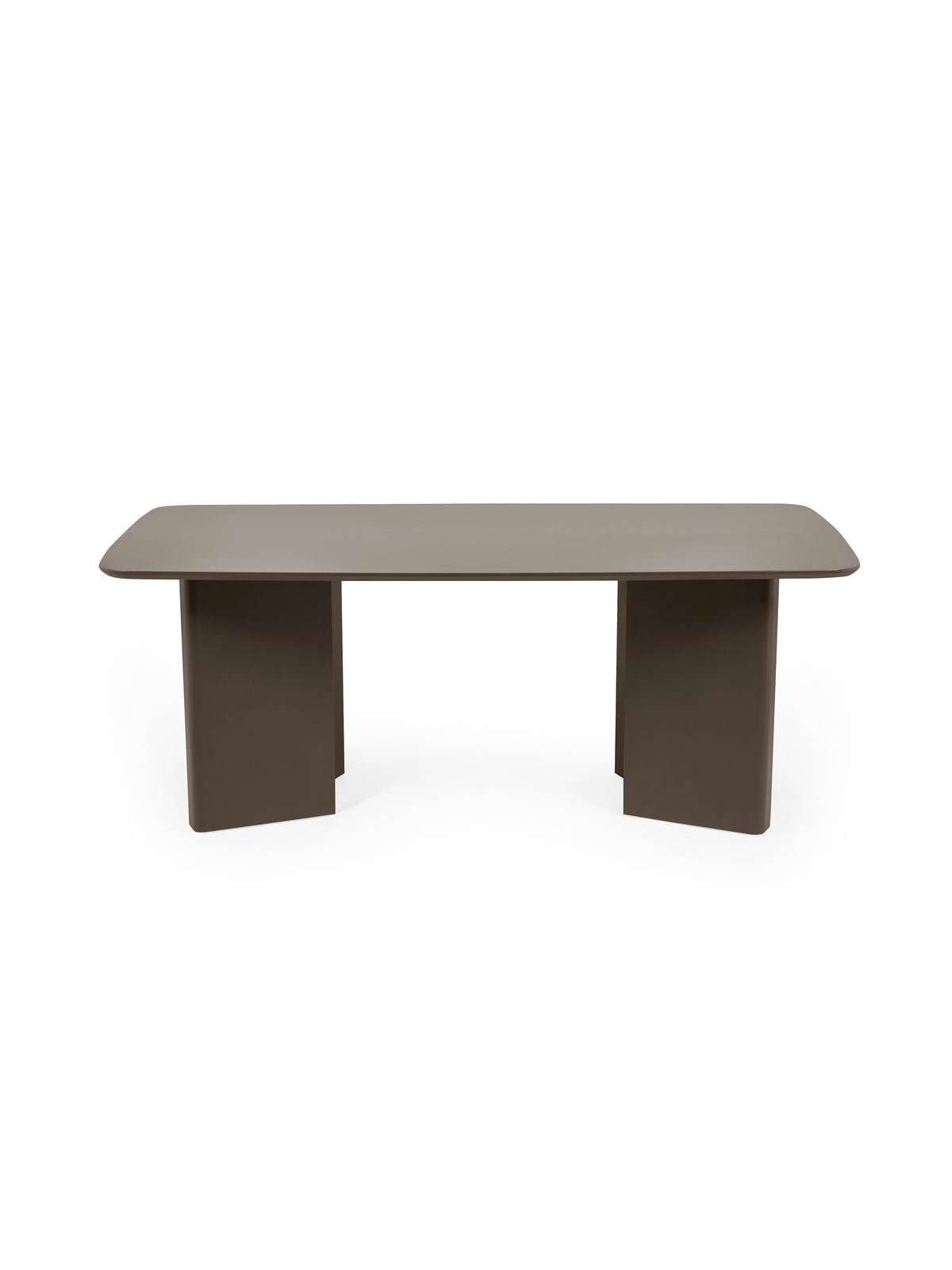 Moro Rectangular 6 Seater Dining Table - Matt Chocolate Brown